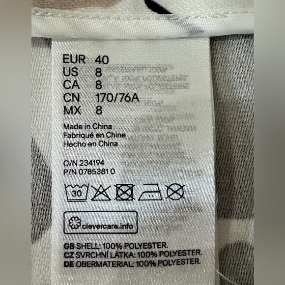 NEW H&M Richard Allen A line skirt, size 8 - Picture 7 of 12